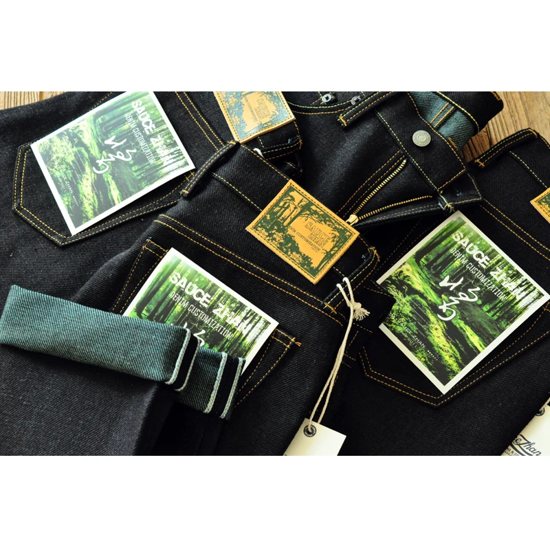 Levis Jeans 501 - Saucezhan EX315XX-Forest Jeans for Men Selvedge