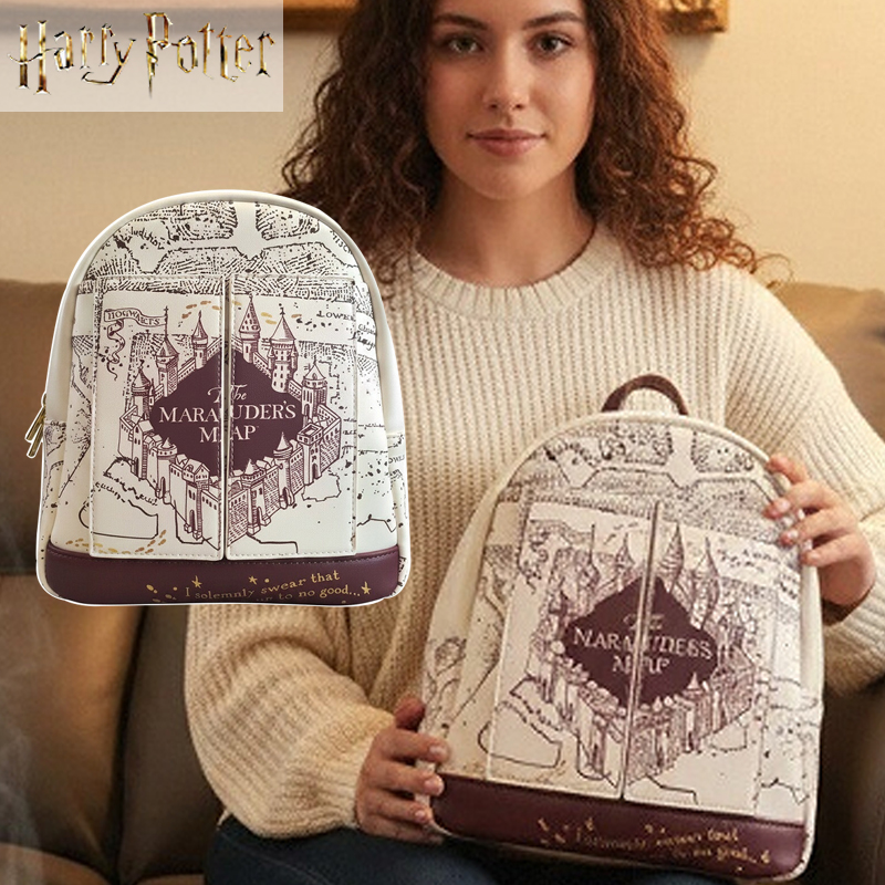 Harry Potter Map Printed Cospl - Mini Backpack Purse 评论和价格