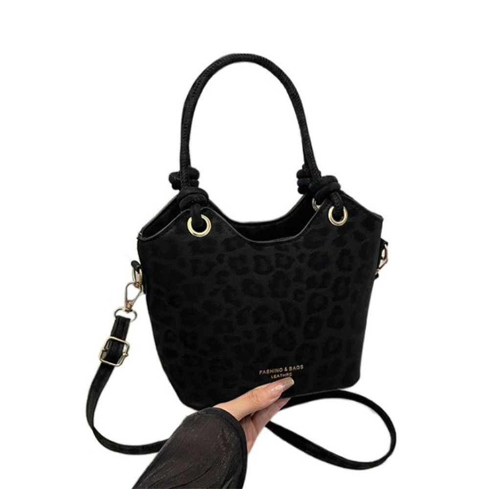 Portable Leopard Print Shoulde - Leather Backpack Vintage 评论和价格