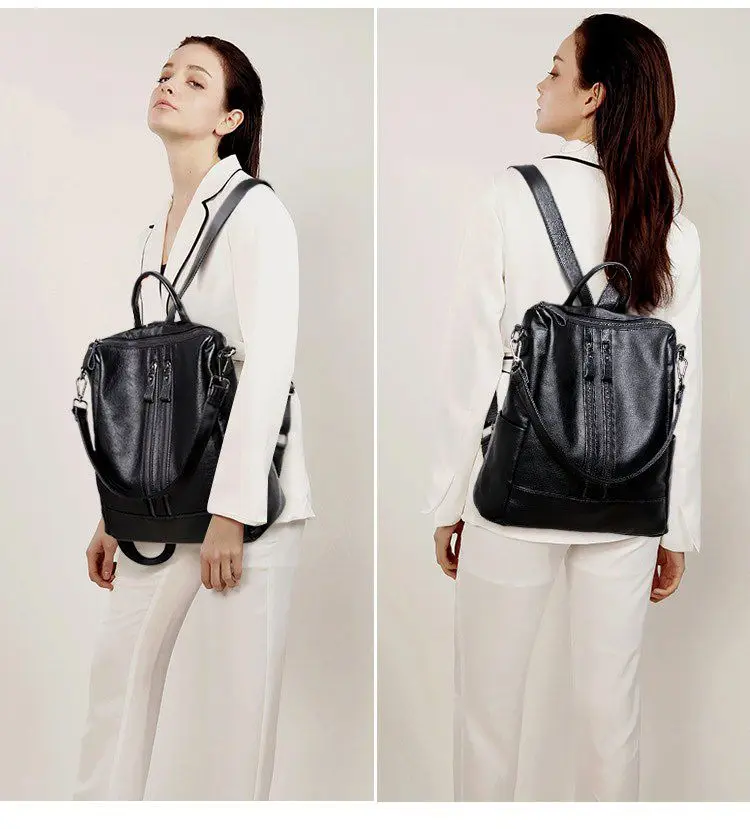 Women Soft Leather Backpack Sc - Mini Backpack Purse 评论和价格