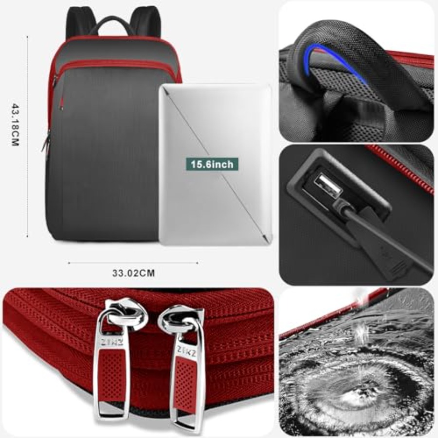 Slim and Expandable 15 15.6 16 - Travel Backpack Anti Theft 评论和价格