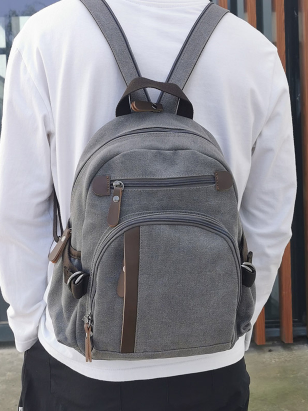 Small Canvas Backpack Men's Sp - Canvas Backpack Casual 评论和价格