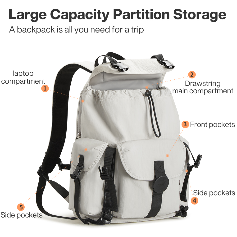 Mixi Travel Backpack 18 Inch C - Hiking Backpack Waterproof 评论和价格