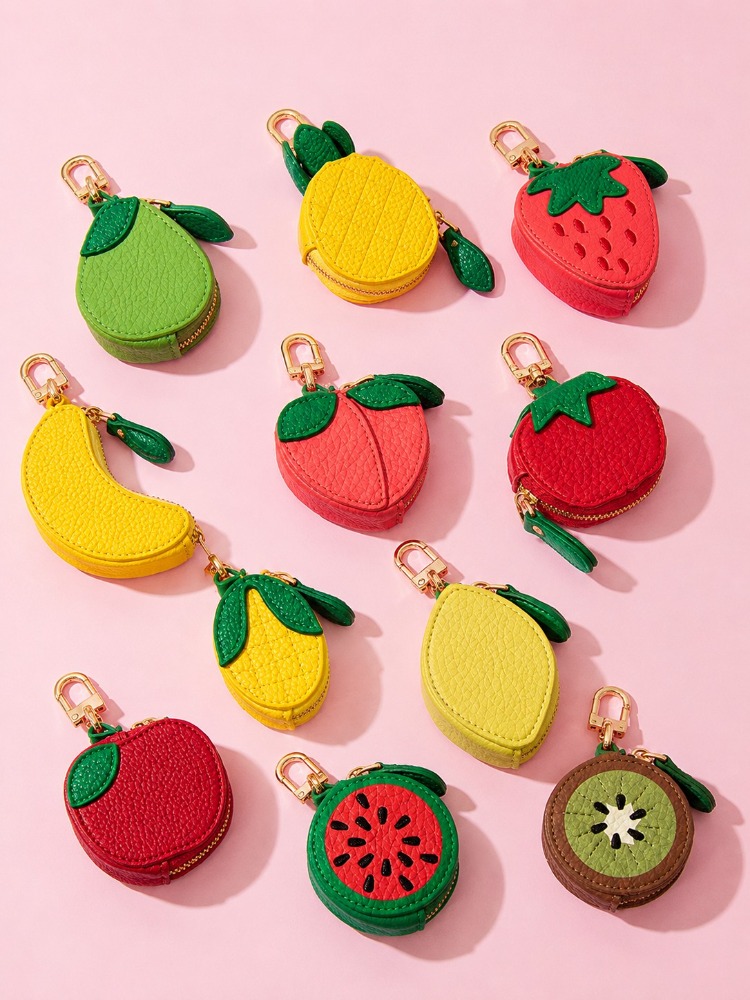 Cute Fruit Leather Keychain Mi - Backpack Insert Organizer 评论和价格