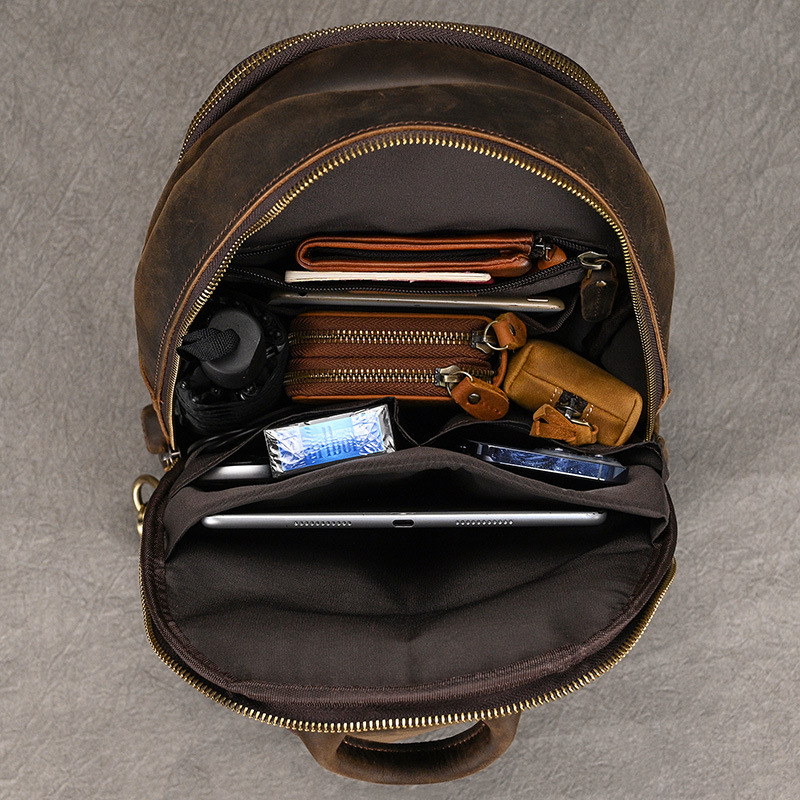 Large Size Causal Chest Bag Ge - Leather Backpack Vintage 评论和价格