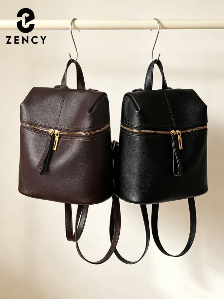 Zency Women Genuine Leather Ba - Leather Backpack Vintage 评论和价格